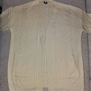 Women's Cream Sweater Cardigan